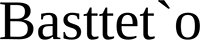 Офіційний логотип бренду Basttet`o